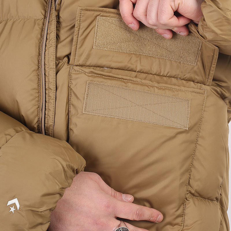 мужская бежевая куртка Converse Patch Pocket Core Puffer 10023798260 - цена, описание, фото 2